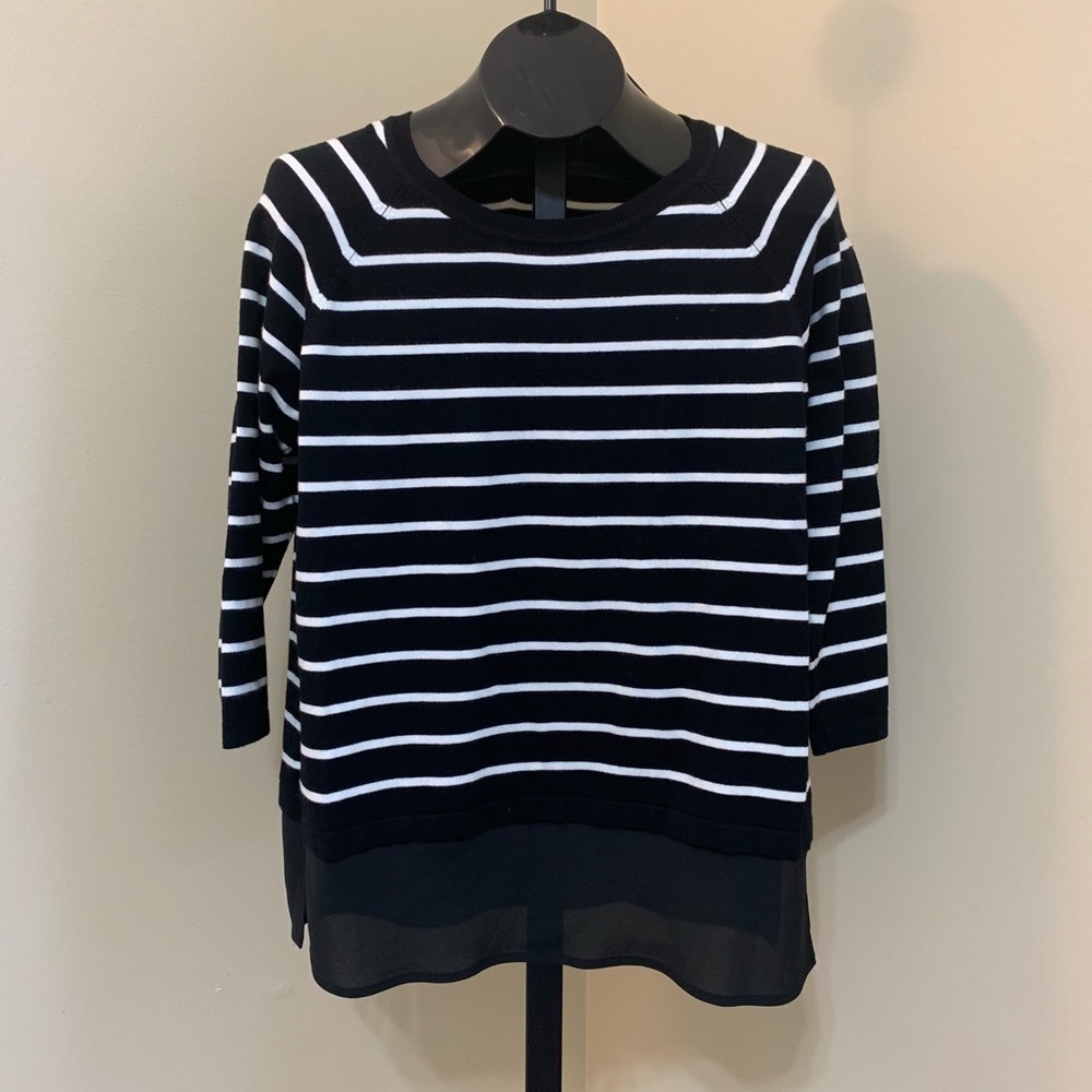 Apt 9 Striped Sweater Petite Large